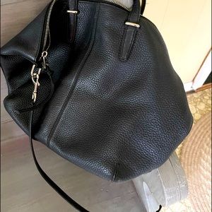 Coach signature pebbled leather bag